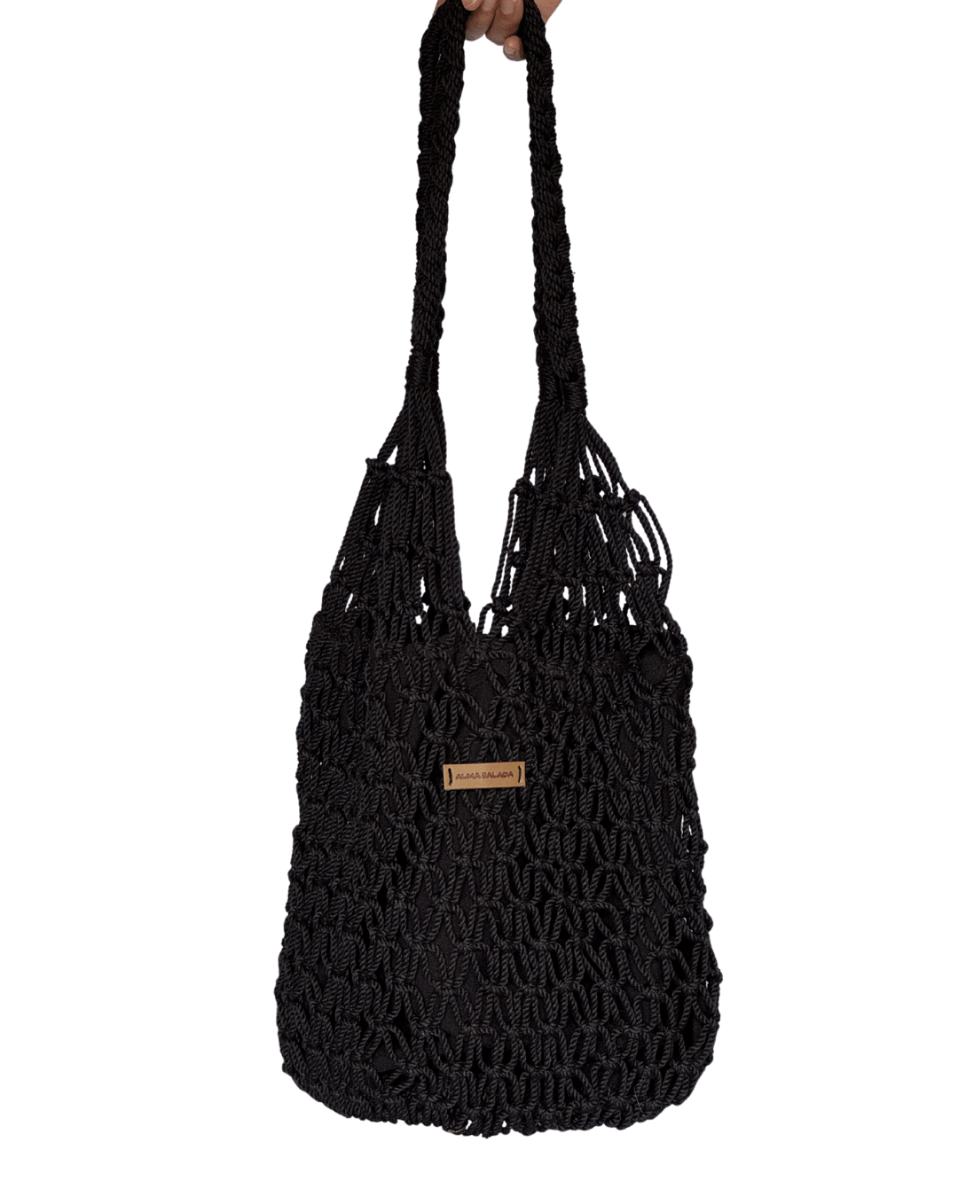 Bolso Macramé Negro