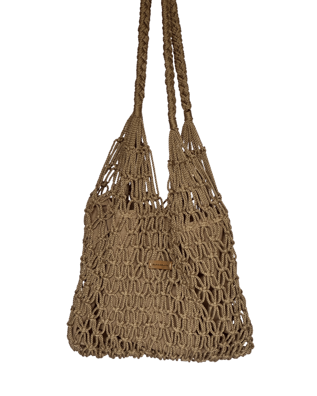 Bolso Macramé Café Latte