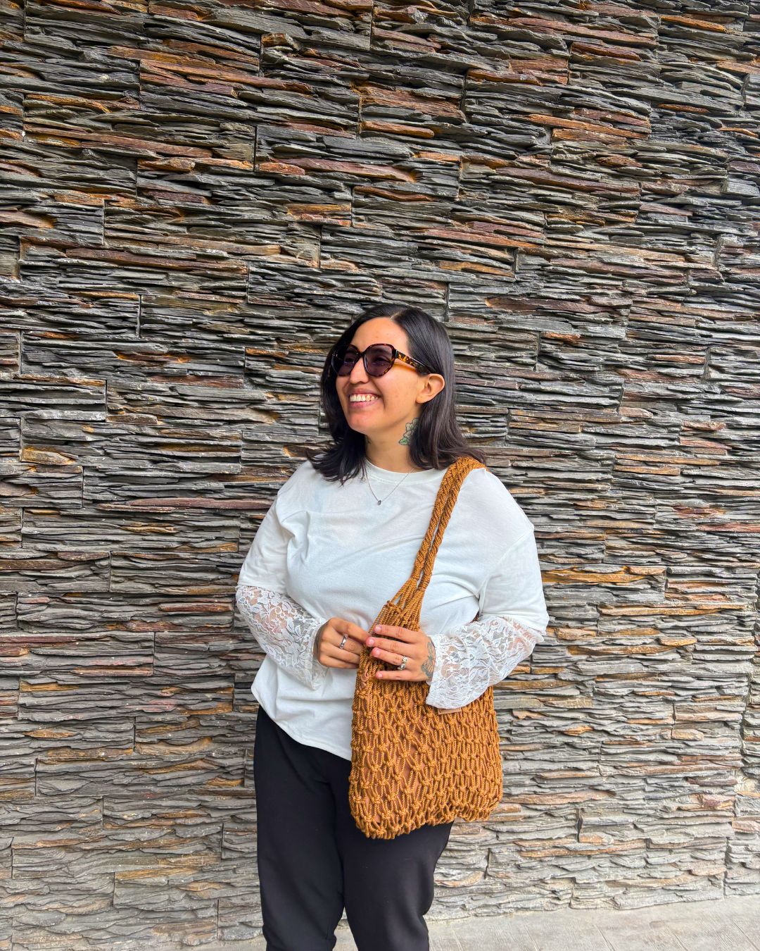 Bolso Macramé Café Moca
